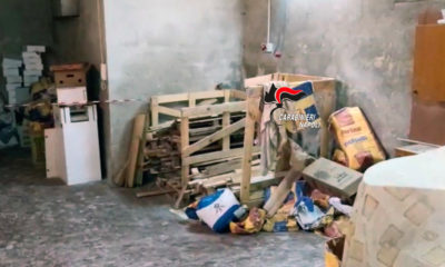 pedane accatastare rinvenute dai Carabinieri di Acerra