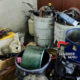 materiale trovato nell'officina sequestrata