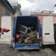 Furgone utilizzato dai cittadini ucraini con rifiuti a bordo fermato a Nola