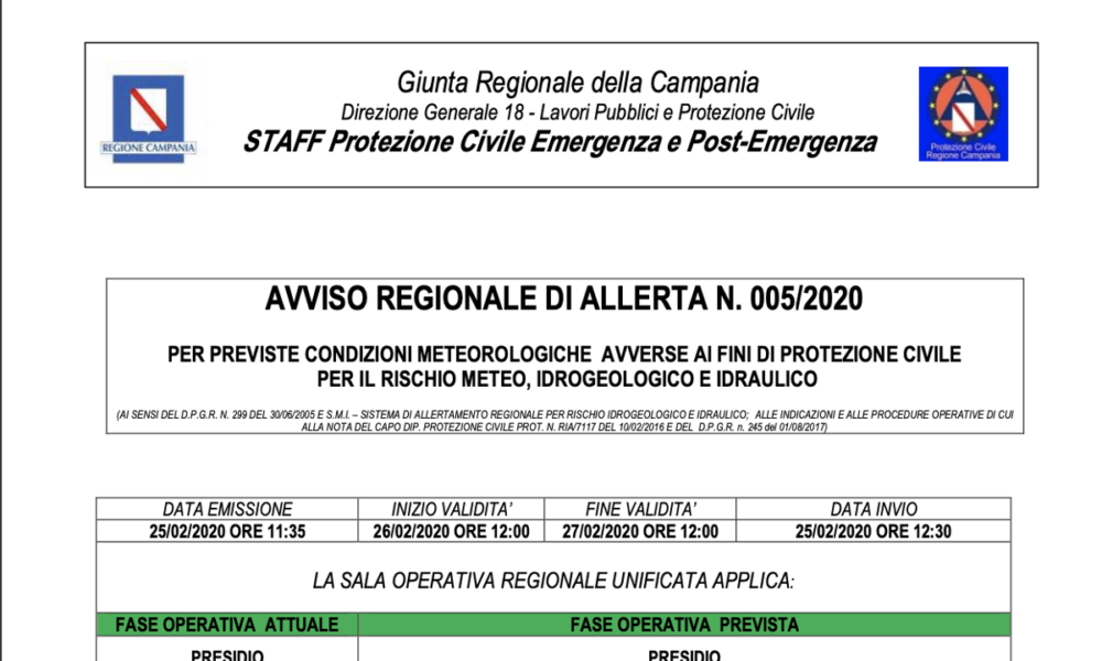 Documento Protezione Civile