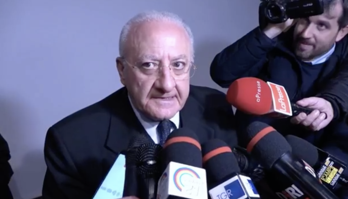 presidente regione campania De Luca