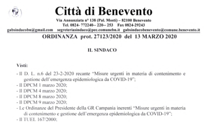 Ordinanza Benevento