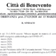 Ordinanza Benevento