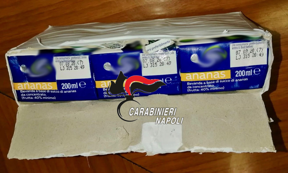 Contenuto del Pacco consegnato per la Truffa a Vico Equense