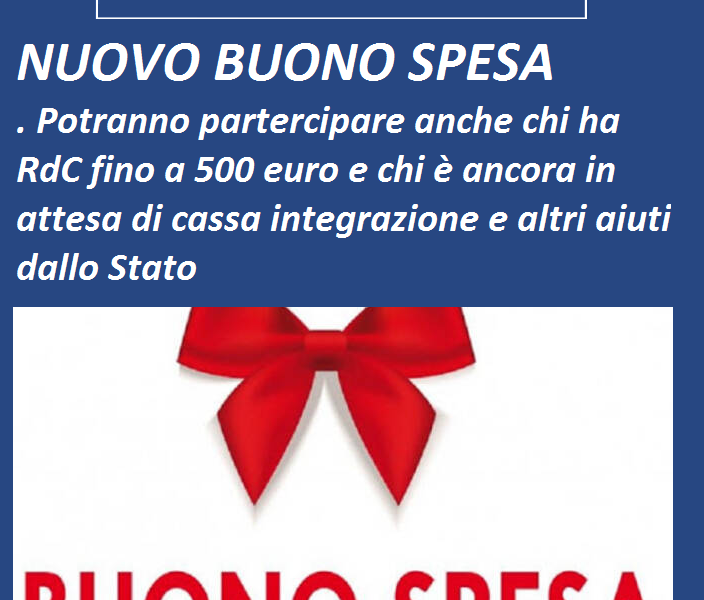 Locandina Buono Spesa Melito