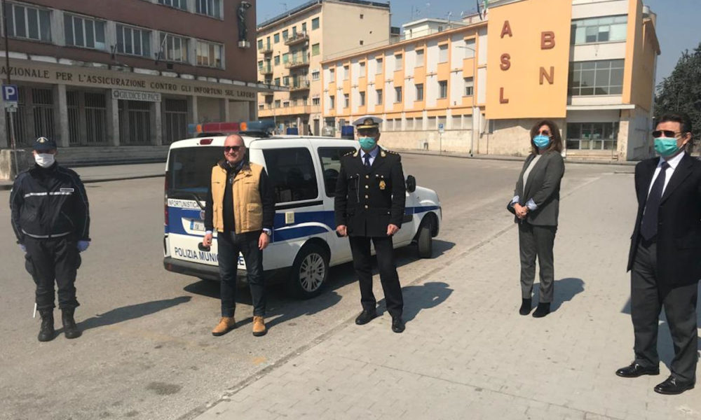 Polizia Municipale Benenvento con Dirigente Santamaria