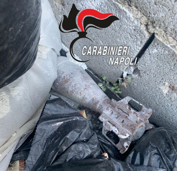 Bomba da Mortaio trovata tra materiale di risulta Cicciano