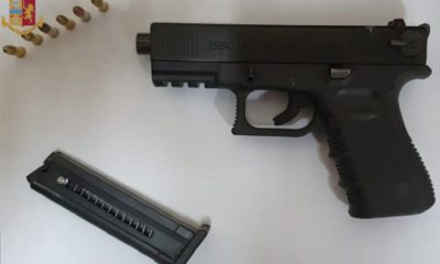 Pistola sequestrata a Secondigliano in via del Cassano