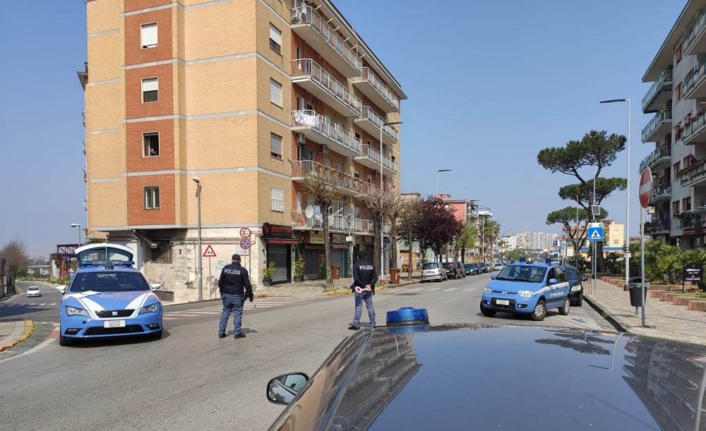 polizia blocco san giorgio a cremano
