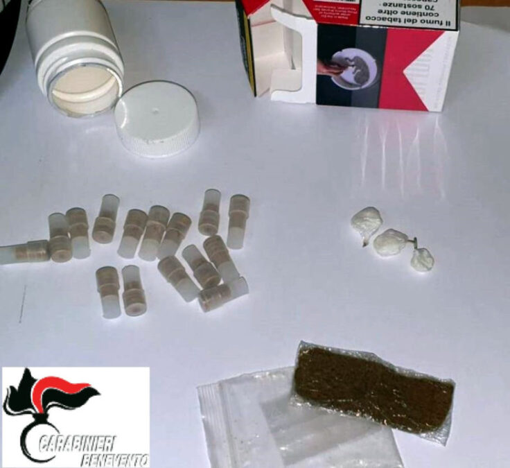 hashish crack eroina trovata a Morcone