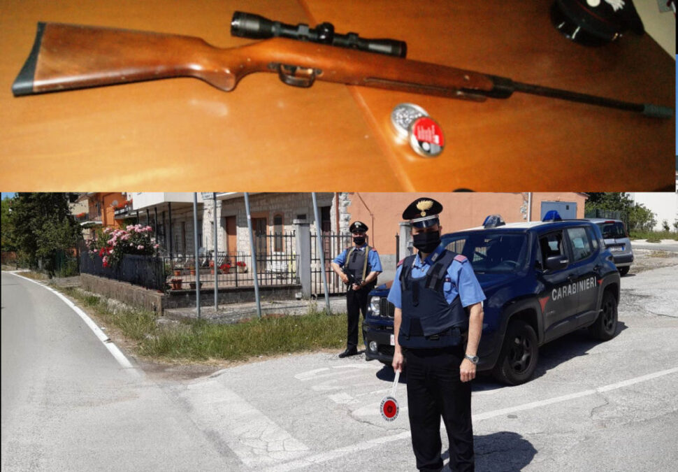 Carabinieri/Fucile sequestrato
