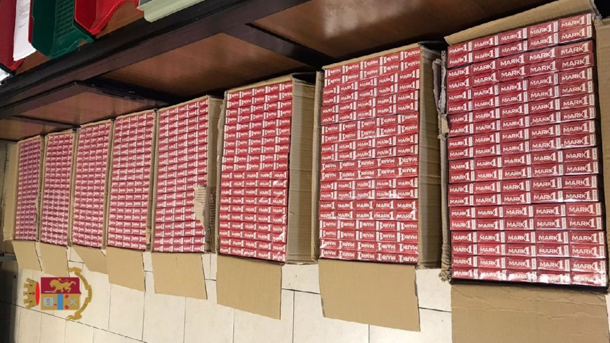Sigarette di Contrabbando sequestrate dalla Polizia