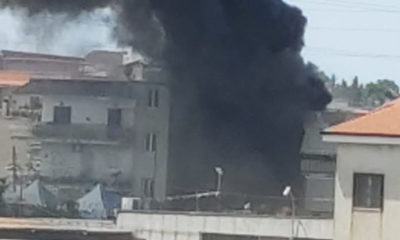 Incendio deposito pneumatici