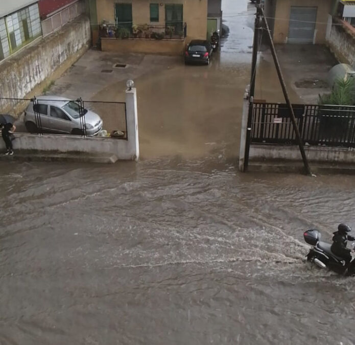 Via Colonne melito allagata
