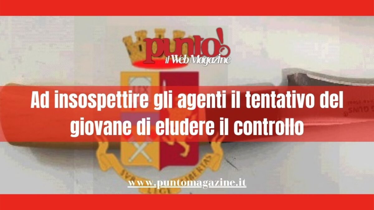 Sangiorgio a Cremano in giro con coltello
