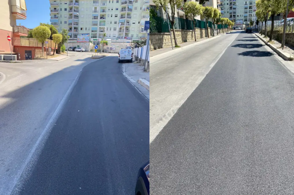 Asfaltate Via Aldo Moro e Vi Adda