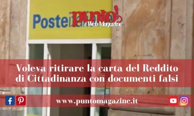 Con documenti falsi all'Ufficio Postale