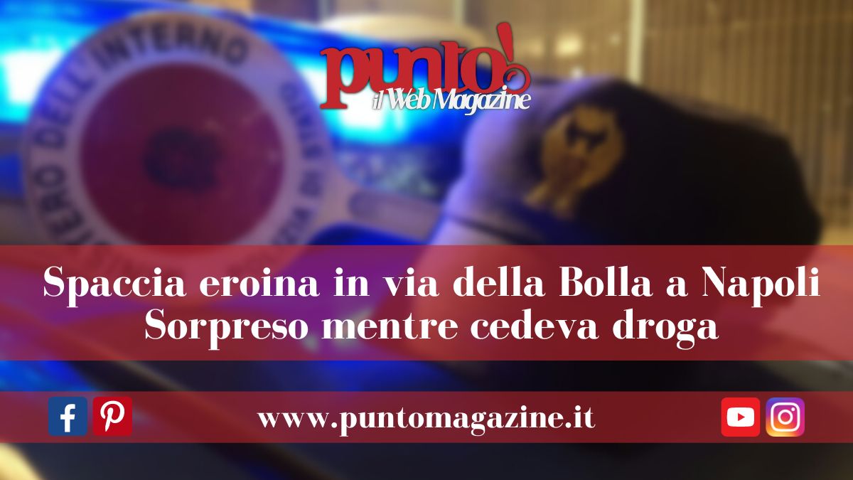 Arrestato spacciatore nel vasto