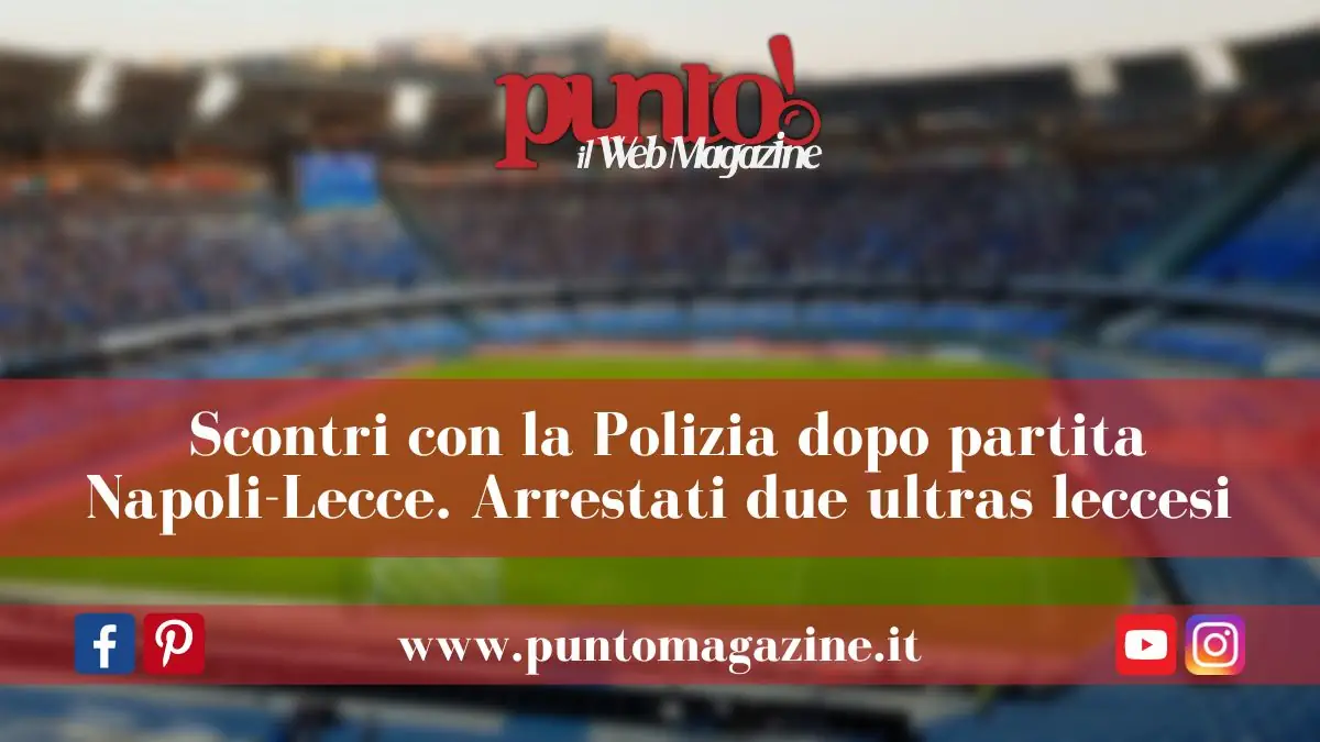 Disordini partita Napoli-Lecce
