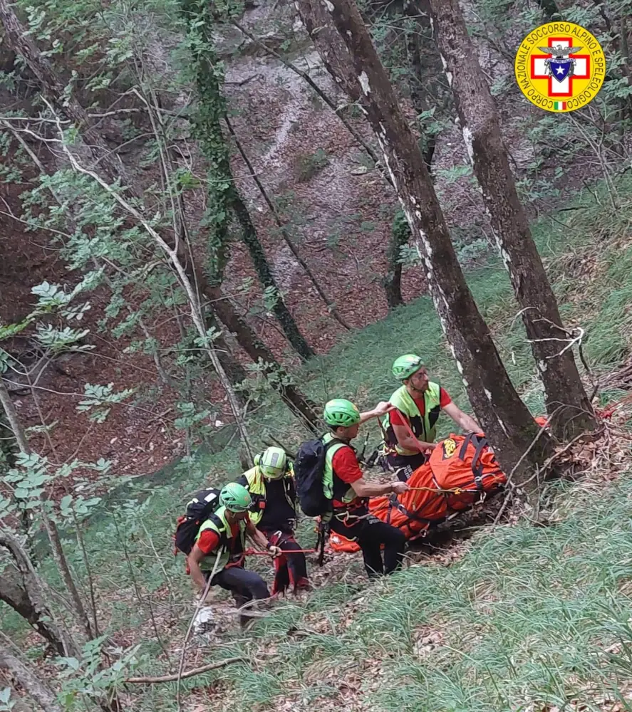 Recuperato ferito sul Monte Polveracchio