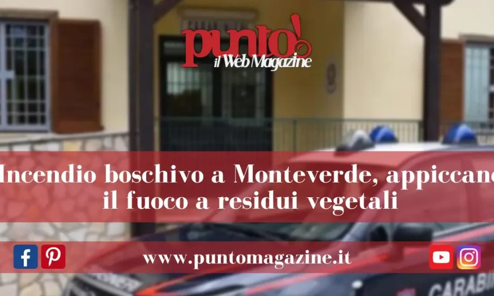 Incendio boschivo a monteverde