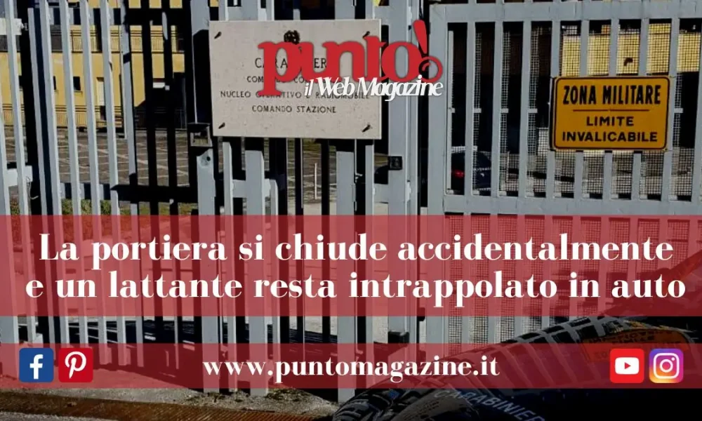 Bimbo lattante intrappolato in auto