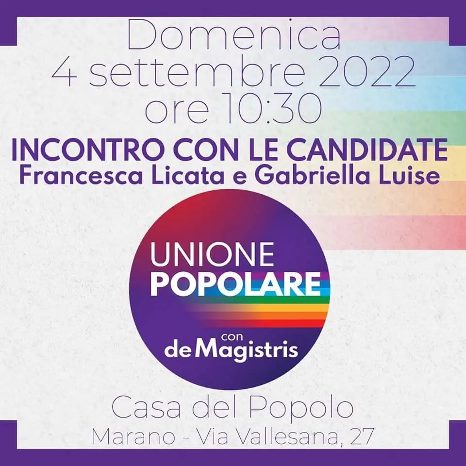 Parte la Campagna di Unione Popolare