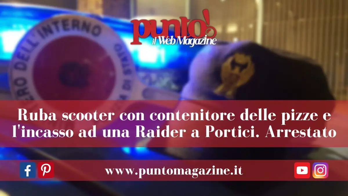 Rapina una rider a Portici