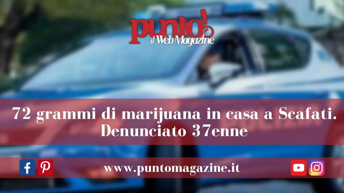 Scafati: sorpreso con droga in casa
