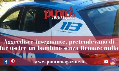 Aggredisce insegnante a Scampia