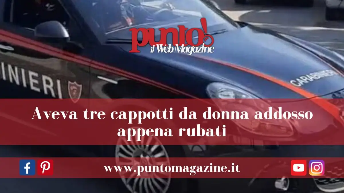 Beccato a Napoli con 3 cappotti