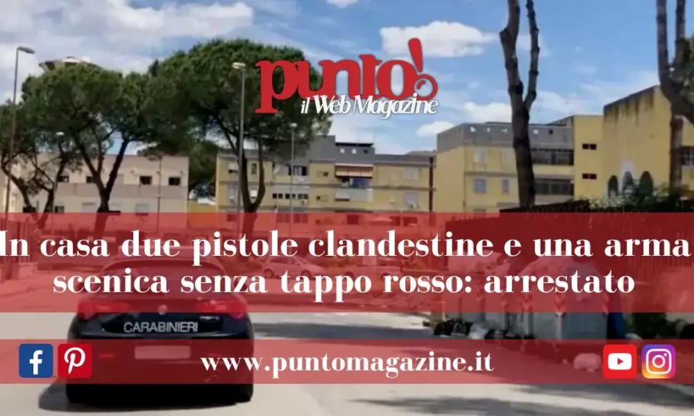 Caivano: pistole clandestine in casa