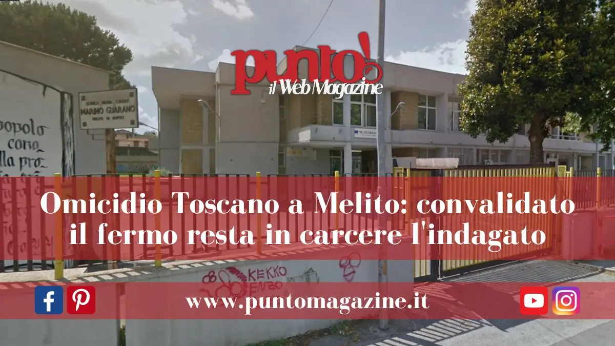 Omicidio professor Toscano: convalidato