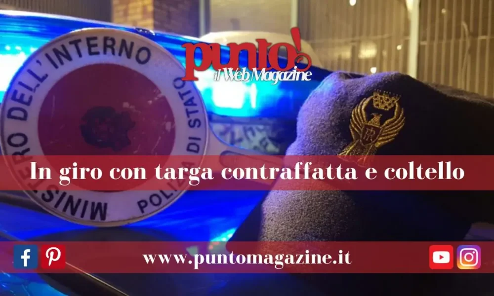 In giro su scooter con targa contraffatta