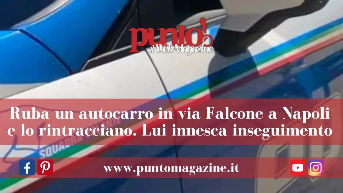 Ruba autocarro e innesca inseguimento
