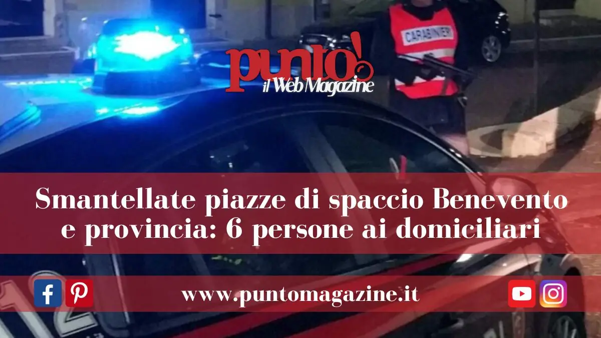 Smantellate piazze di spaccio