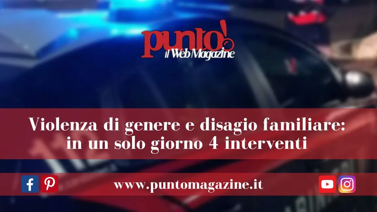 Violenza di genere e disagio familiare