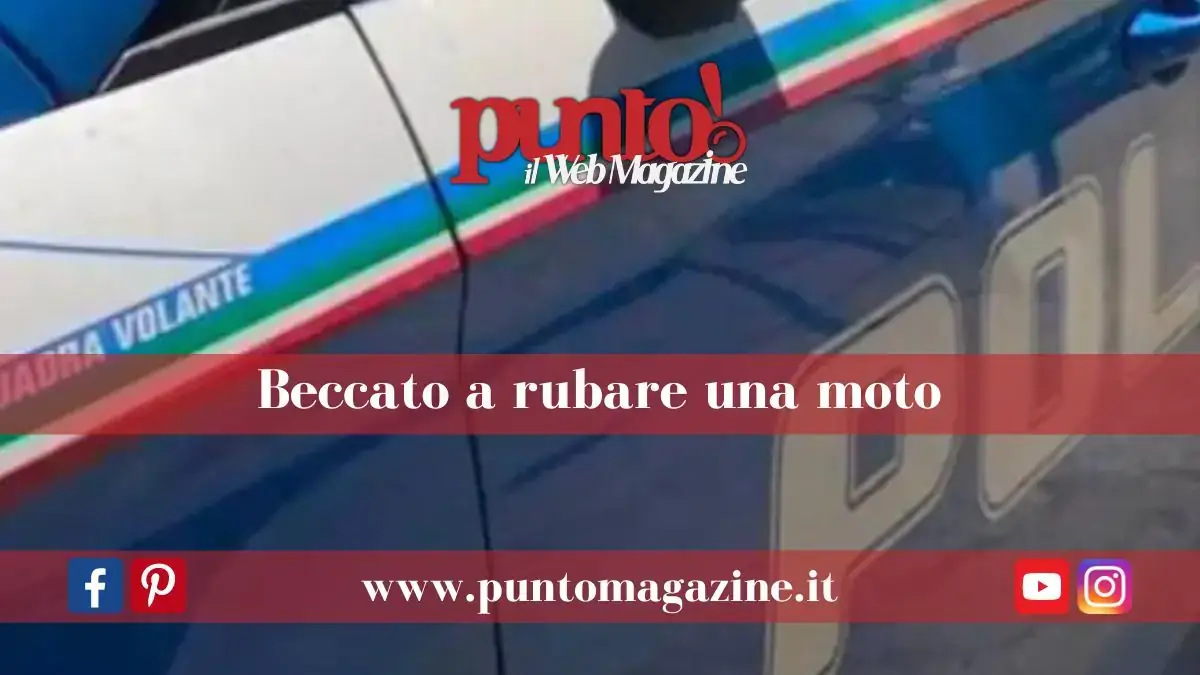 Ruba una moto a montesanto