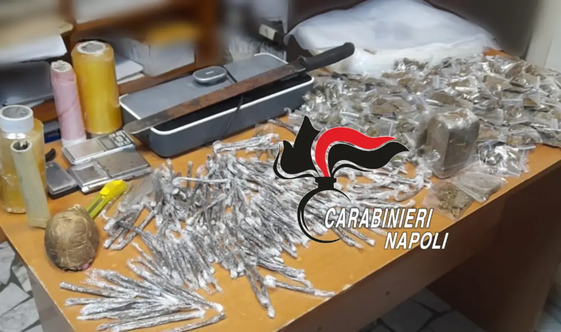 Arpino di Casoria: più di un chilo di droga