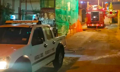 Avellino: tetto in fiamme