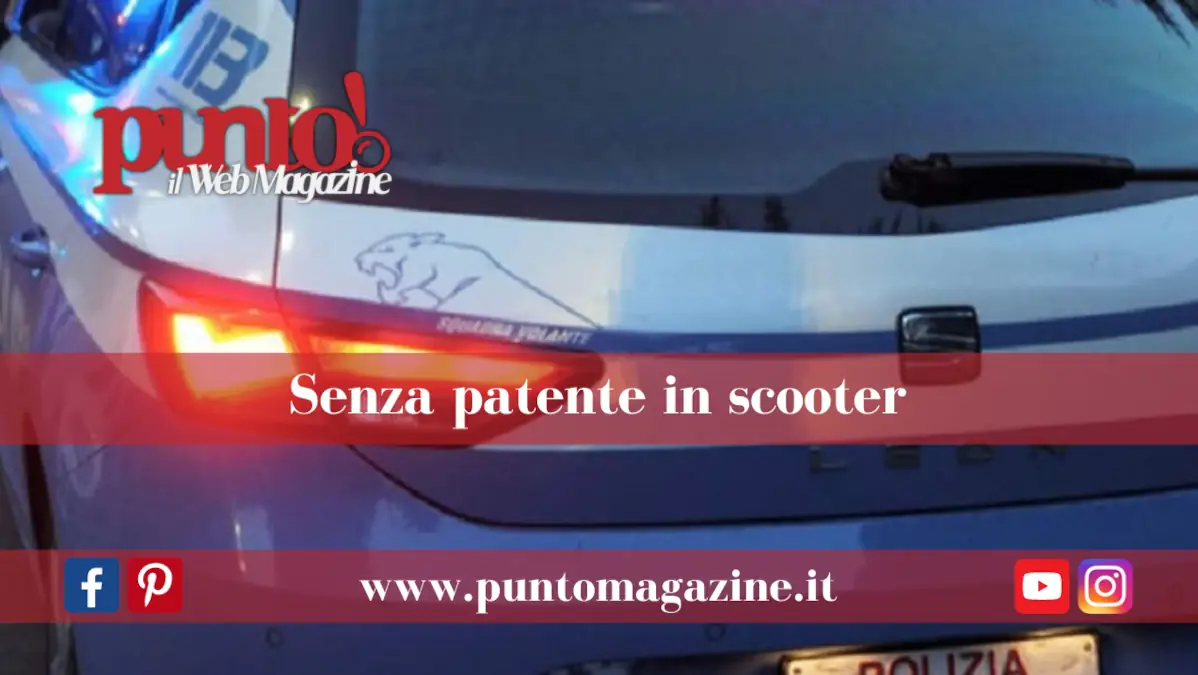 Senza patente in scooter a sorrento