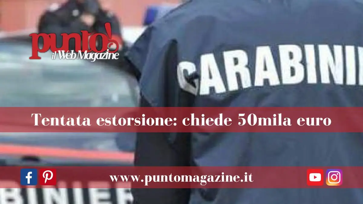 Tentata estorsione a montoro