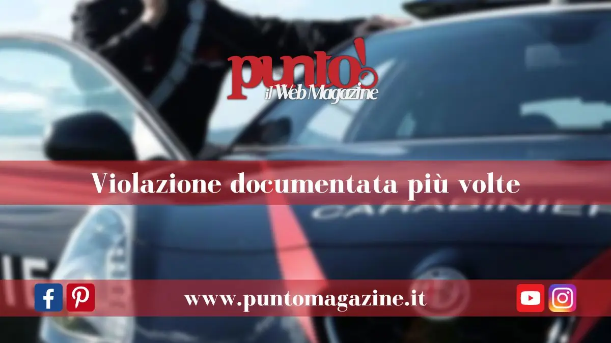 Vìola i domiciliari ad agerola
