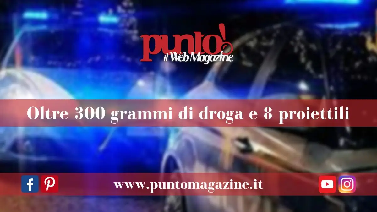 droga in auto e munizioni in casa