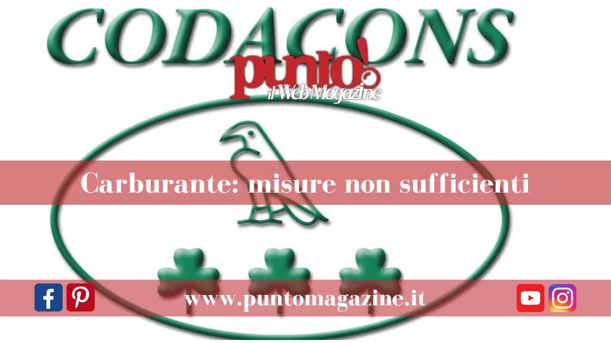 Codacons su benzina