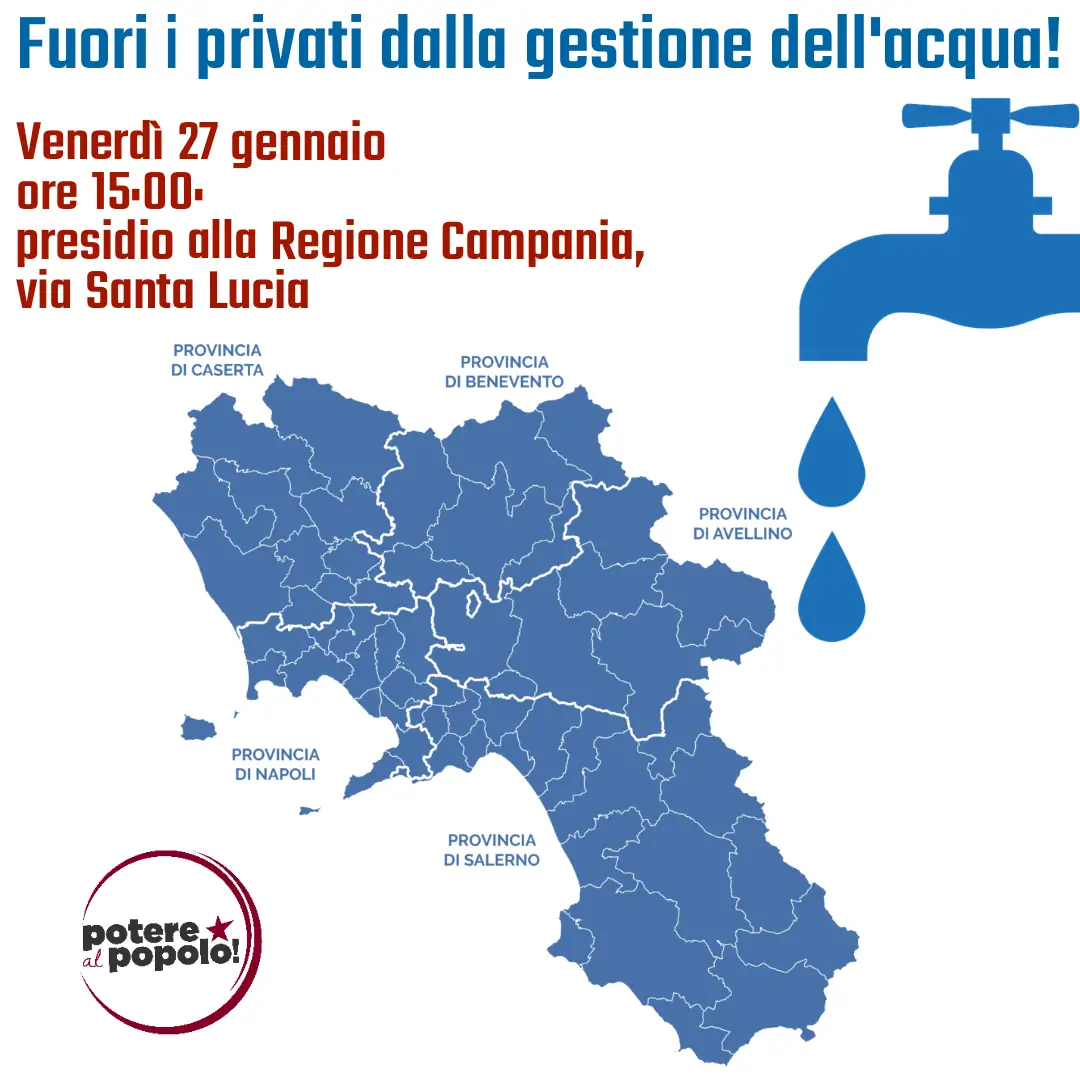 Acqua pubblica. Potere al Popolo