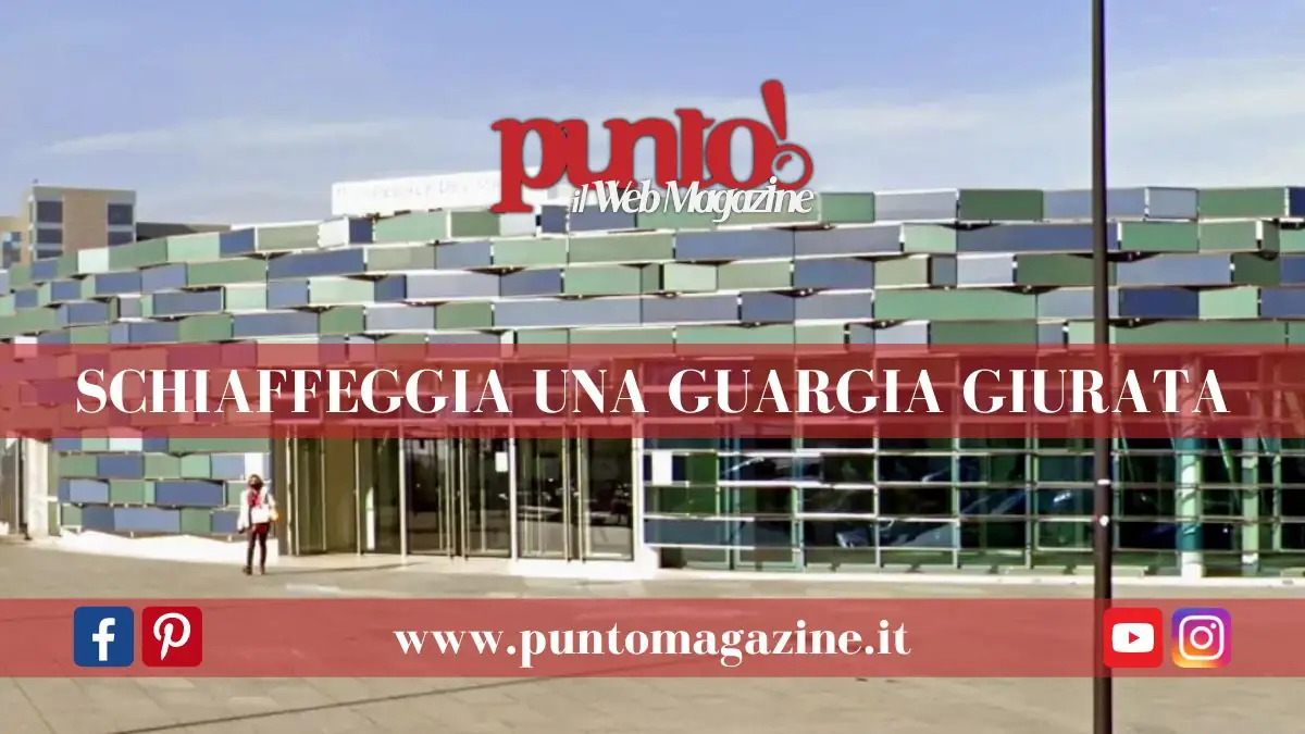 prende a schiaffi una guardia giurata all'ospedale del mare