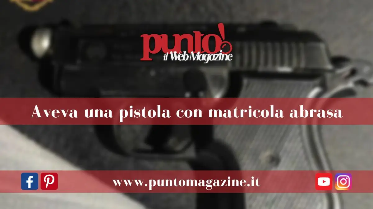 Rione della Bussola: sorpreso con un'arma