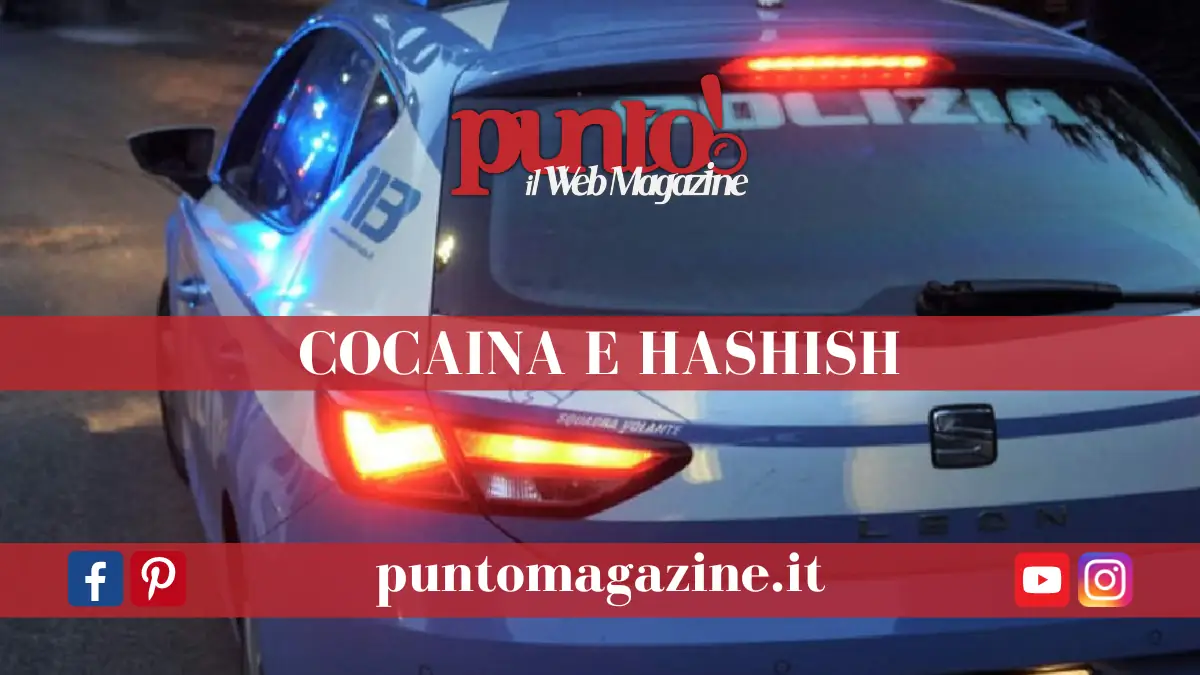 740 grammi di droga in auto e in casa