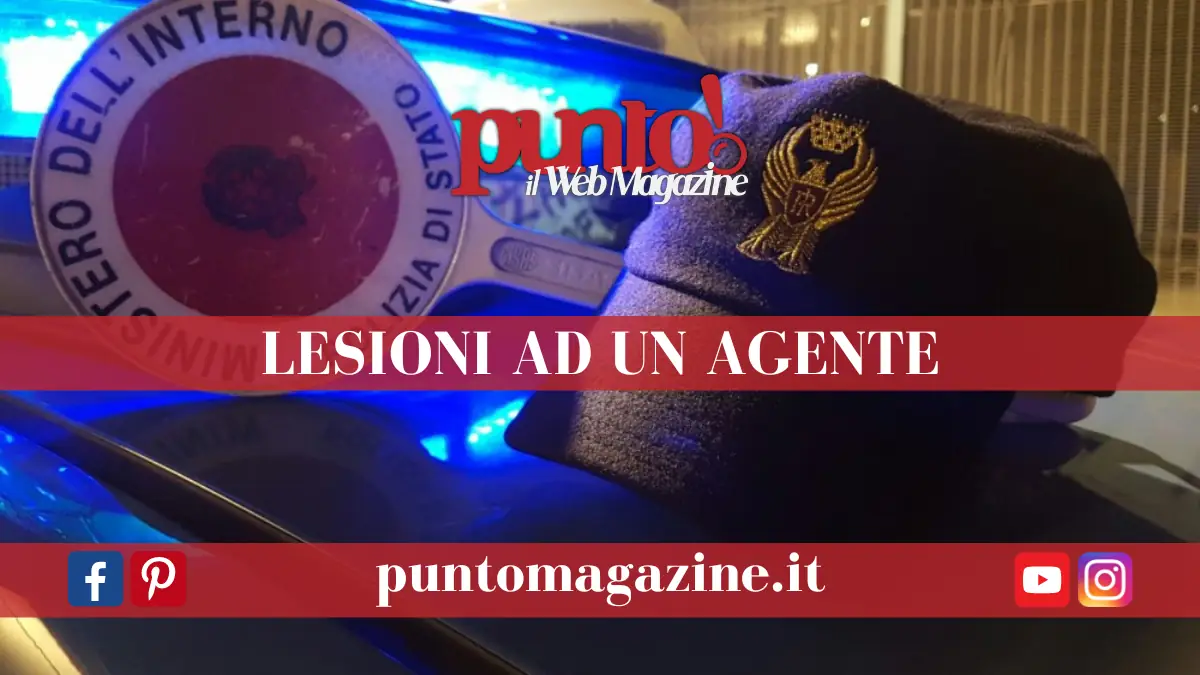 Colpì violentemente un poliziotto